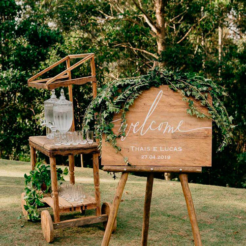 welcome drink casamento