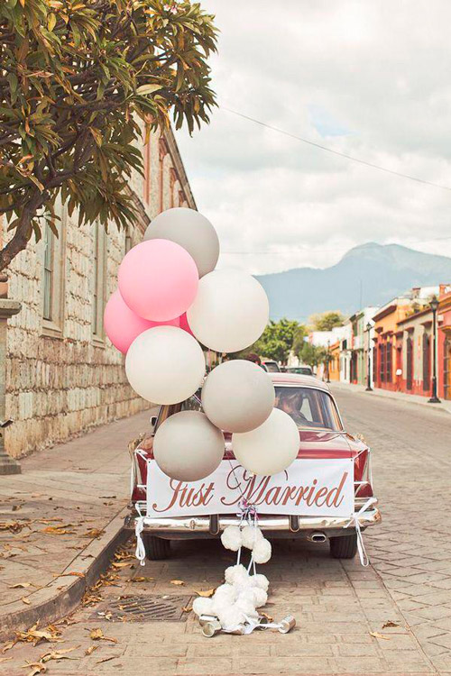 placa just married para casamento